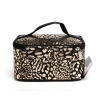 Ins-style makeup bag with LOGO printing, large-capacity handbag, leopard print makeup bag details Picture